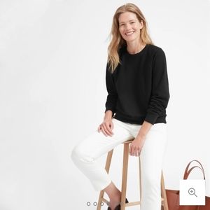 Everlane French Terry Black Sweatshirt